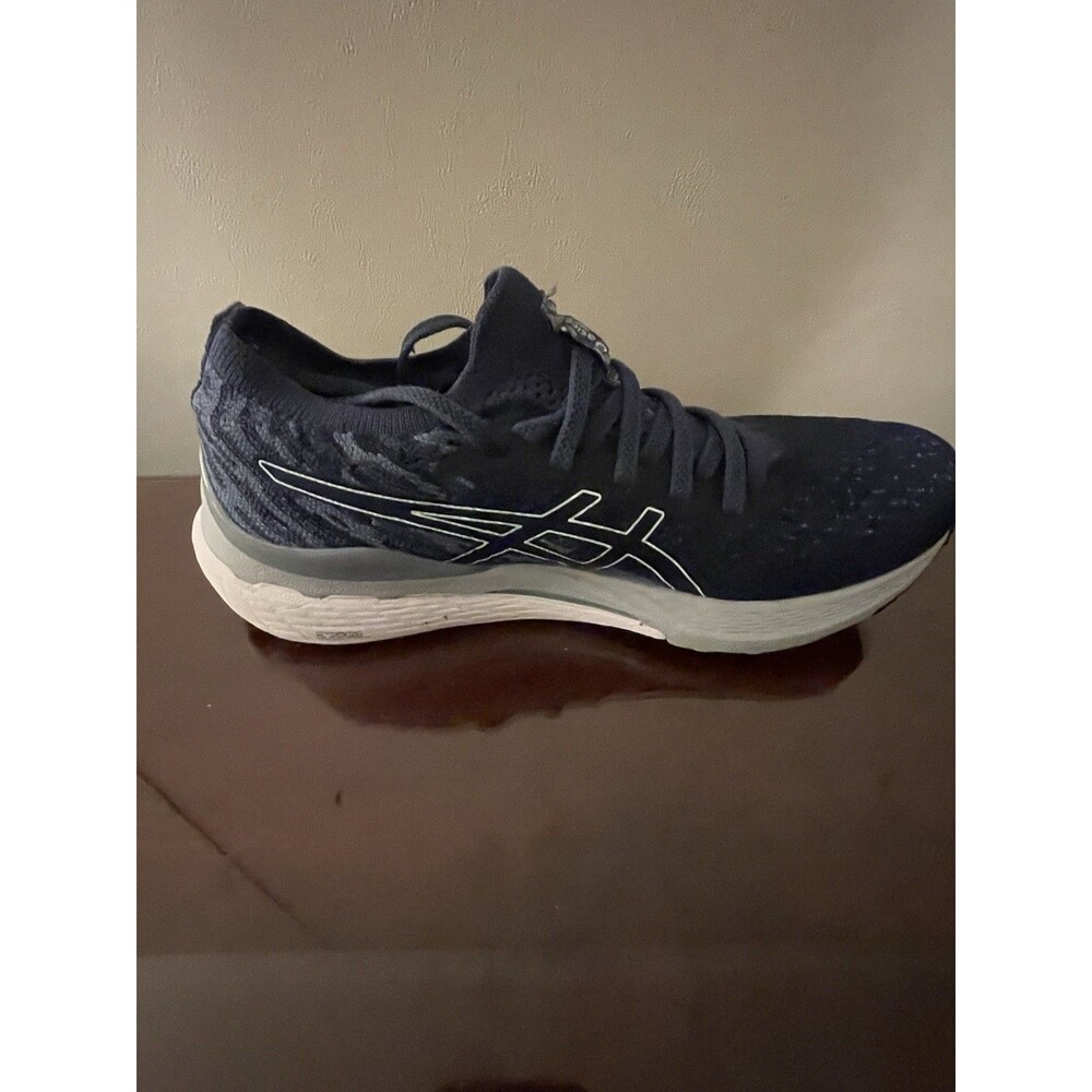 Asics Gel-Kayano 32 Shoes Mens 9 Blue/Black White Daily Road Jogging Trainer - Picture 4 of 9